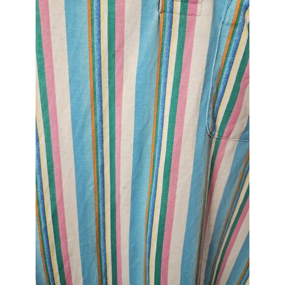 Duxbak The Original Mens Short Sleeve Retro Vintage Striped Polo Shirt Large VTG - Picture 3 of 11